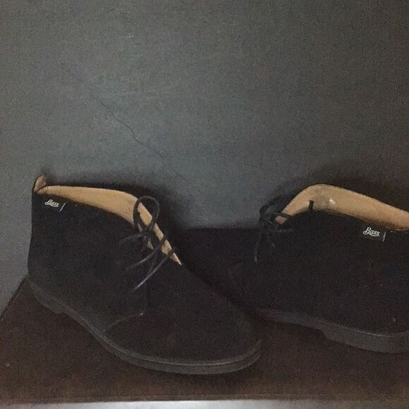 Shoes ladies black suede by bass size 8.5 - Picture 3 of 11